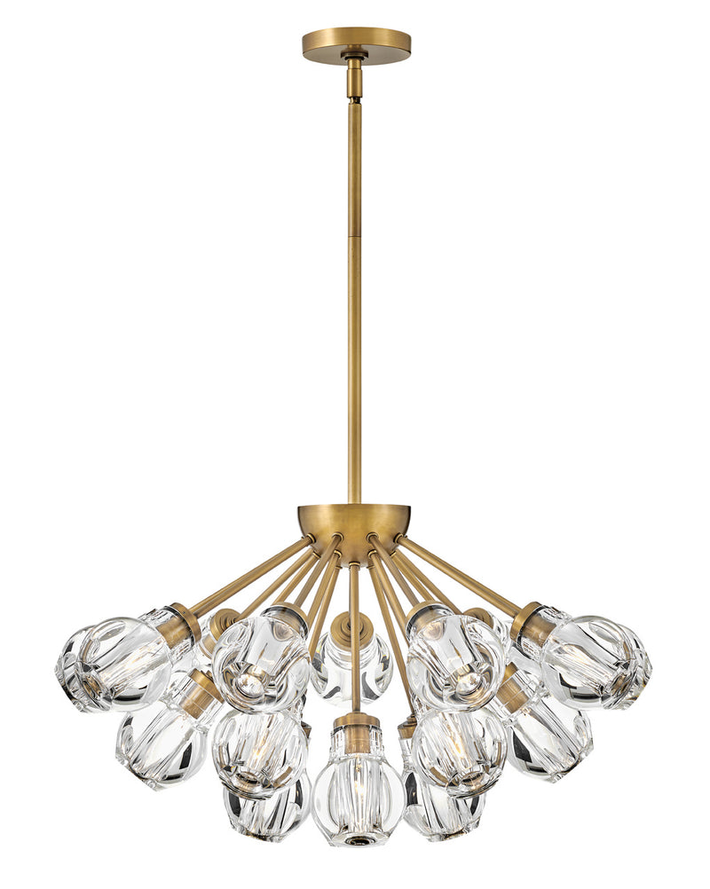 Fredrick Ramond - FR46956HBR - LED Pendant - Elise - Heritage Brass