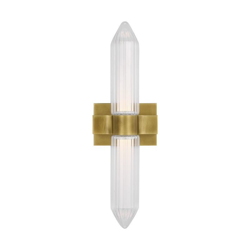 LED Bath Sconce<br /><span style="color:#4AB0CE;">Entrega: 4-10 dias en USA</span><br /><span style="color:#4AB0CE;font-size:60%;">PREGUNTE POR ENTREGA EN PANAMA</span><br />Collection: Langston<br />Finish: Plated Brass