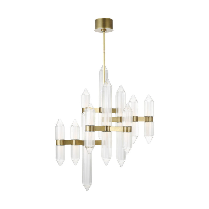 LED Chandelier<br /><span style="color:#4AB0CE;">Entrega: 4-10 dias en USA</span><br /><span style="color:#4AB0CE;font-size:60%;">PREGUNTE POR ENTREGA EN PANAMA</span><br />Collection: Langston<br />Finish: Plated Brass