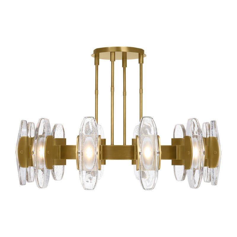 LED Chandelier<br /><span style="color:#4AB0CE;">Entrega: 4-10 dias en USA</span><br /><span style="color:#4AB0CE;font-size:60%;">PREGUNTE POR ENTREGA EN PANAMA</span><br />Collection: Wythe<br />Finish: Plated Brass