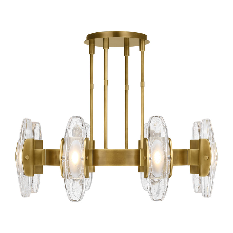 LED Chandelier<br /><span style="color:#4AB0CE;">Entrega: 4-10 dias en USA</span><br /><span style="color:#4AB0CE;font-size:60%;">PREGUNTE POR ENTREGA EN PANAMA</span><br />Collection: Wythe<br />Finish: Plated Brass