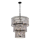 13 Light Chandelier<br /><span style="color:#4AB0CE;">Entrega: 4-10 dias en USA</span><br /><span style="color:#4AB0CE;font-size:60%;">PREGUNTE POR ENTREGA EN PANAMA</span><br />Collection: Windsor<br />Finish: Carbon/Havana Gold
