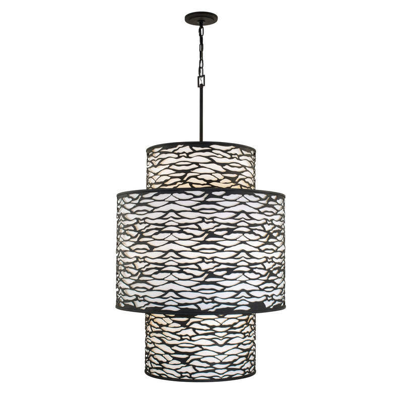16 Light Foyer Pendant<br /><span style="color:#4AB0CE;">Entrega: 8-9 semanas en USA</span><br /><span style="color:#4AB0CE;font-size:60%;">PREGUNTE POR ENTREGA EN PANAMA</span><br />Collection: Kato<br />Finish: Carbon Black
