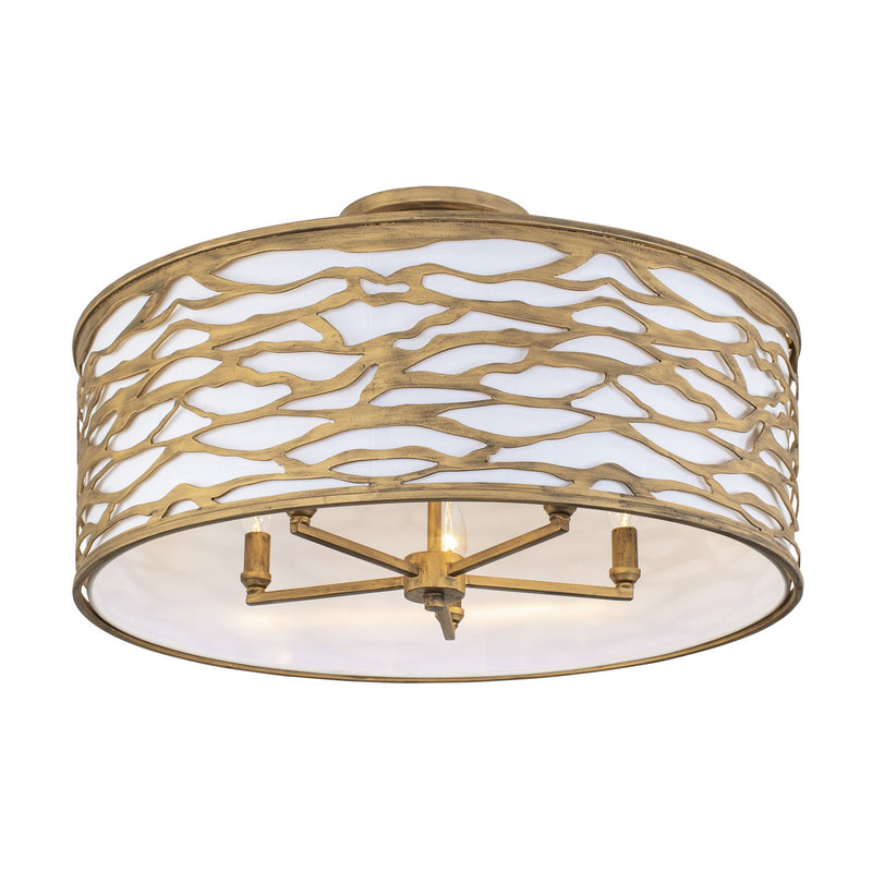 Five Light Convertible Semi-Flush/Pendant<br /><span style="color:#4AB0CE;">Entrega: 4-10 dias en USA</span><br /><span style="color:#4AB0CE;font-size:60%;">PREGUNTE POR ENTREGA EN PANAMA</span><br />Collection: Kato<br />Finish: Havana Gold