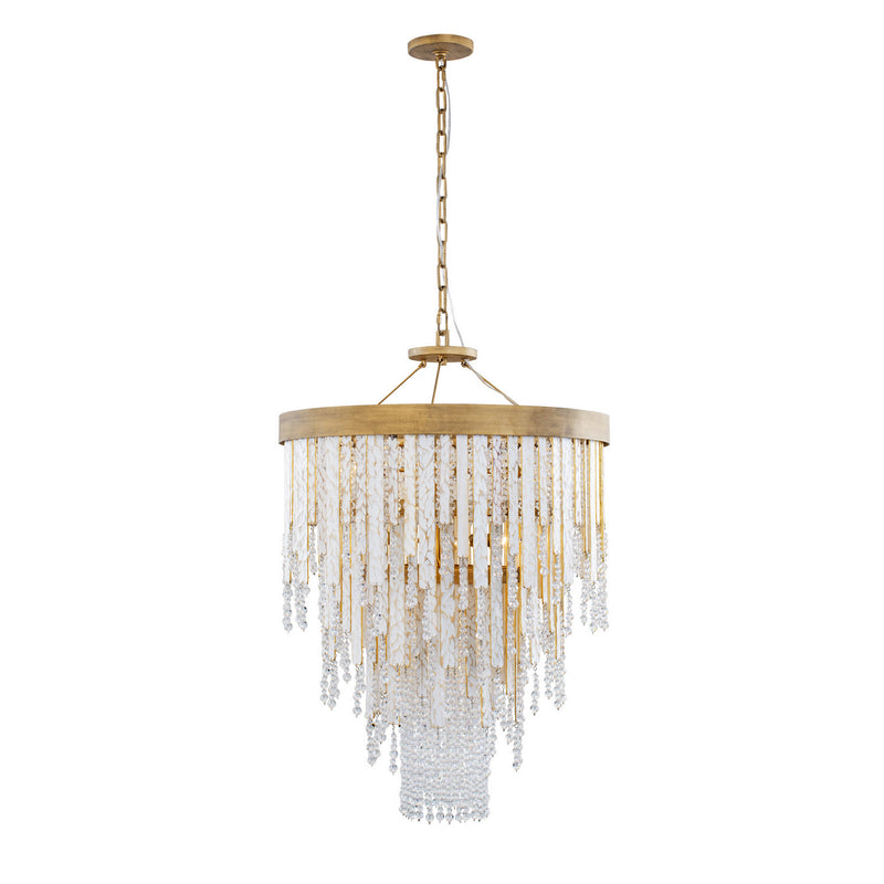 Seven Light Chandelier<br /><span style="color:#4AB0CE;">Entrega: 4-10 dias en USA</span><br /><span style="color:#4AB0CE;font-size:60%;">PREGUNTE POR ENTREGA EN PANAMA</span><br />Collection: Lafayette<br />Finish: Havana Gold