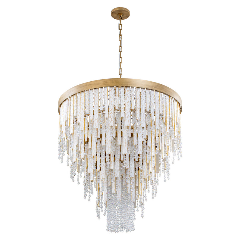 13 Light Chandelier<br /><span style="color:#4AB0CE;">Entrega: 4-10 dias en USA</span><br /><span style="color:#4AB0CE;font-size:60%;">PREGUNTE POR ENTREGA EN PANAMA</span><br />Collection: Lafayette<br />Finish: Havana Gold