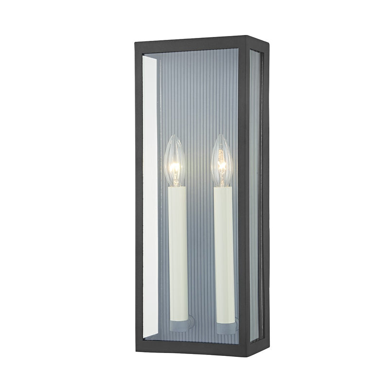 Troy Lighting - B1032-TBK/WZN - Two Light Outdoor Wall Sconce - Vail - Texture Black/Weathered Zinc