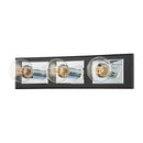 Troy Lighting - B3543-PC/SBK - Three Light Bath Bracket - Runyan - Polished Chrome/Soft Black
