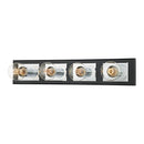 Troy Lighting - B3544-PC/SBK - Four Light Bath Bracket - Runyan - Polished Chrome/Soft Black