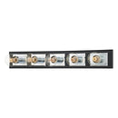 Troy Lighting - B3545-PC/SBK - Five Light Bath Bracket - Runyan - Polished Chrome/Soft Black