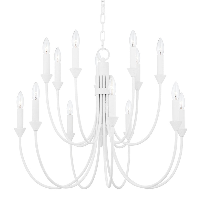 Troy Lighting - F1014-GSW - 14 Light Chandelier - Cate - Gesso White