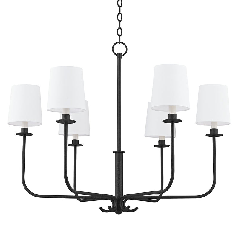Troy Lighting - F7736-FOR - Six Light Chandelier - Bodhi - Forged Iron