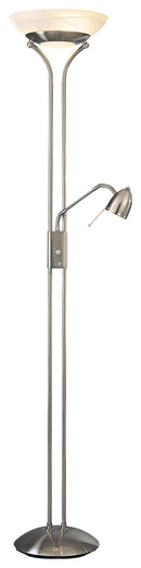 George Kovacs - P256-084 - LED Torchiere W/Reading Lamp - George's Reading Room - Brushed Nickel
