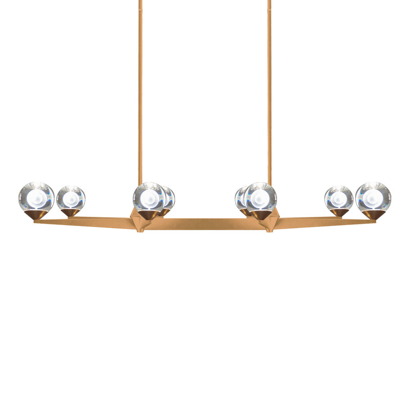 Modern Forms - PD-82044-AB - LED Chandelier - Double Bubble - Aged Brass