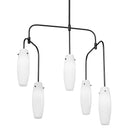 Troy Lighting - F1052-SBK - Five Light Chandelier - Cyan - Soft Black