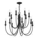 14 Light Chandelier<br /><span style="color:#4AB0CE;">Entrega: 4-10 dias en USA</span><br /><span style="color:#4AB0CE;font-size:60%;">PREGUNTE POR ENTREGA EN PANAMA</span><br />Collection: Cate<br />Finish: Forged Iron