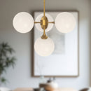 Alora - CH505426AGOP - Four Light Chandelier - Nouveau - Aged Gold/Opal Matte Glass