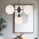 Alora - CH505426MBOP - Four Light Chandelier - Nouveau - Matte Black/Opal Matte Glass