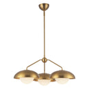 Three Light Chandelier<br /><span style="color:#4AB0CE;">Entrega: 4-10 dias en USA</span><br /><span style="color:#4AB0CE;font-size:60%;">PREGUNTE POR ENTREGA EN PANAMA</span><br />Collection: Rubio<br />Finish: Aged Gold/Opal Matte Glass