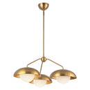 Three Light Chandelier<br /><span style="color:#4AB0CE;">Entrega: 4-10 dias en USA</span><br /><span style="color:#4AB0CE;font-size:60%;">PREGUNTE POR ENTREGA EN PANAMA</span><br />Collection: Rubio<br />Finish: Aged Gold/Opal Matte Glass