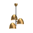 Three Light Chandelier<br /><span style="color:#4AB0CE;">Entrega: 4-10 dias en USA</span><br /><span style="color:#4AB0CE;font-size:60%;">PREGUNTE POR ENTREGA EN PANAMA</span><br />Collection: Kenji<br />Finish: Aged Gold/Opal Matte Glass