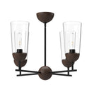 Four Light Chandelier<br /><span style="color:#4AB0CE;">Entrega: 4-10 dias en USA</span><br /><span style="color:#4AB0CE;font-size:60%;">PREGUNTE POR ENTREGA EN PANAMA</span><br />Collection: Emil<br />Finish: Matte Black/Walnut