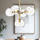 Alora - CH548518BGCL - Five Light Chandelier - Willow - Brushed Gold/Clear Glass