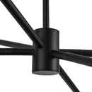 Six Light Chandelier<br /><span style="color:#4AB0CE;">Entrega: 4-10 dias en USA</span><br /><span style="color:#4AB0CE;font-size:60%;">PREGUNTE POR ENTREGA EN PANAMA</span><br />Collection: Willow<br />Finish: Matte Black/Smoked Solid Glass