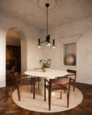 Alora - CH563335MBCL - Three Light Chandelier - Jude - Clear Glass/Matte Black