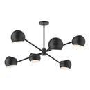 Six Light Chandelier<br /><span style="color:#4AB0CE;">Entrega: 4-10 dias en USA</span><br /><span style="color:#4AB0CE;font-size:60%;">PREGUNTE POR ENTREGA EN PANAMA</span><br />Collection: Willow<br />Finish: Matte Black