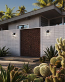 Alora - EW552007BKCL - One Light Exterior Wall Mount - Larchmont - Clear Glass/Textured Black