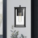 Alora - EW652505BKCL - One Light Exterior Wall Mount - Brentwood - Clear Glass/Textured Black