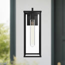 Alora - EW652707BKCL - One Light Exterior Wall Mount - Brentwood - Clear Glass/Textured Black