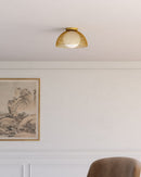 Alora - FM402513GDOP - One Light Flush Mount - Haven - Gold/Opal Matte Glass