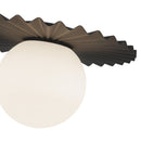 One Light Flush Mount<br /><span style="color:#4AB0CE;">Entrega: 4-10 dias en USA</span><br /><span style="color:#4AB0CE;font-size:60%;">PREGUNTE POR ENTREGA EN PANAMA</span><br />Collection: Plume<br />Finish: Matte Black/Opal Matte Glass