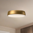 Alora - FM503509AG - LED Flush Mount - Laval - Aged Gold