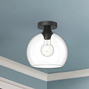 Alora - FM506210MBCL - One Light Flush Mount - Castilla - Clear Glass/Matte Black