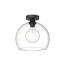Alora - FM506312MBCL - One Light Flush Mount - Castilla - Clear Glass/Matte Black