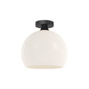Alora - FM506312MBOP - One Light Flush Mount - Castilla - Matte Black/Opal Matte Glass