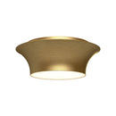 Two Light Flush Mount<br /><span style="color:#4AB0CE;">Entrega: 4-10 dias en USA</span><br /><span style="color:#4AB0CE;font-size:60%;">PREGUNTE POR ENTREGA EN PANAMA</span><br />Collection: Emiko<br />Finish: Brushed Gold