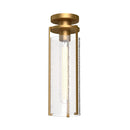 One Light Flush Mount<br /><span style="color:#4AB0CE;">Entrega: 4-10 dias en USA</span><br /><span style="color:#4AB0CE;font-size:60%;">PREGUNTE POR ENTREGA EN PANAMA</span><br />Collection: Belmont<br />Finish: Aged Gold/Clear Water Glass