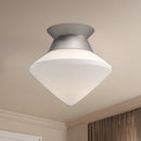 Alora - FM537508BNOP - One Light Flush Mount - Nora - Brushed Nickel/Opal Matte Glass