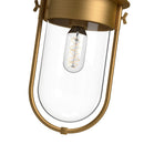Alora - FM539008AGCL - One Light Flush Mount - Cyrus - Aged Gold/Clear Glass
