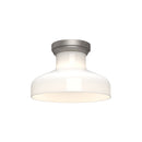 Alora - FM540011BNGO - One Light Flush Mount - Westlake - Brushed Nickel/Glossy Opal Glass