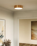 Three Light Flush Mount<br /><span style="color:#4AB0CE;">Entrega: 4-10 dias en USA</span><br /><span style="color:#4AB0CE;font-size:60%;">PREGUNTE POR ENTREGA EN PANAMA</span><br />Collection: Brisbane<br />Finish: Aged Gold