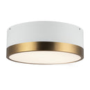 Two Light Flush Mount<br /><span style="color:#4AB0CE;">Entrega: 4-10 dias en USA</span><br /><span style="color:#4AB0CE;font-size:60%;">PREGUNTE POR ENTREGA EN PANAMA</span><br />Collection: Brisbane<br />Finish: Aged Gold/White
