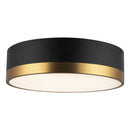 Three Light Flush Mount<br /><span style="color:#4AB0CE;">Entrega: 4-10 dias en USA</span><br /><span style="color:#4AB0CE;font-size:60%;">PREGUNTE POR ENTREGA EN PANAMA</span><br />Collection: Brisbane<br />Finish: Aged Gold/Matte Black