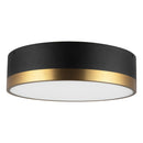 Three Light Flush Mount<br /><span style="color:#4AB0CE;">Entrega: 4-10 dias en USA</span><br /><span style="color:#4AB0CE;font-size:60%;">PREGUNTE POR ENTREGA EN PANAMA</span><br />Collection: Brisbane<br />Finish: Aged Gold/Matte Black