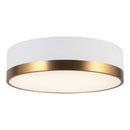 Three Light Flush Mount<br /><span style="color:#4AB0CE;">Entrega: 4-10 dias en USA</span><br /><span style="color:#4AB0CE;font-size:60%;">PREGUNTE POR ENTREGA EN PANAMA</span><br />Collection: Brisbane<br />Finish: Aged Gold/White