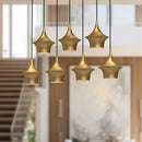 Alora - LP523036BG - Seven Light Linear Pendant - Emiko - Brushed Gold